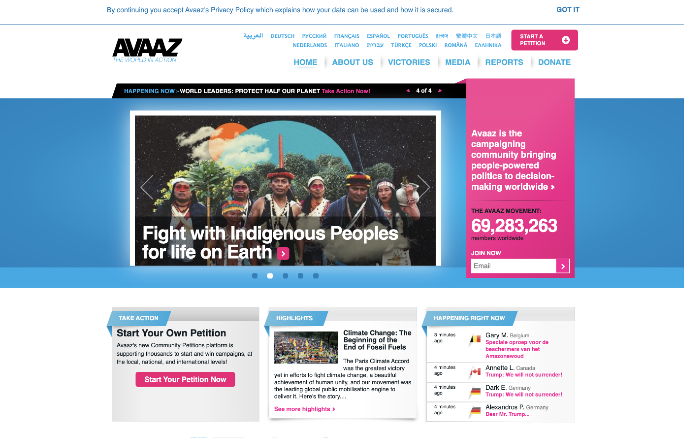 Avaaz Petition Platform - Enabling Global Activism Through Technology